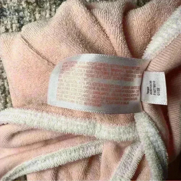 Cat & Jack Toddler Girls Sleeveless Peach Terry Romper Size Medium - Picture 5 of 5